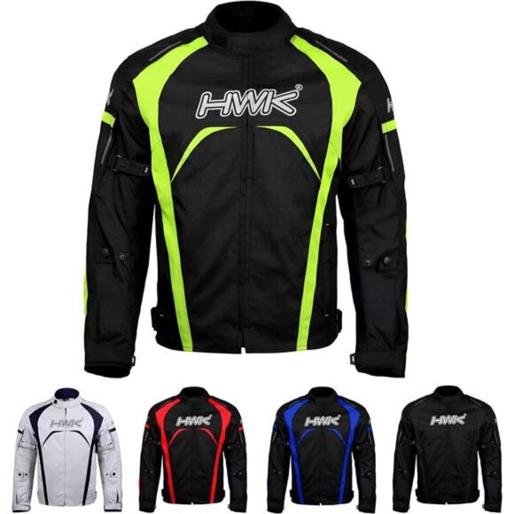 Motorcycle Jacket for Men & Women, Waterproof, High Visibility Rain Jacket - Picture 1 of 7